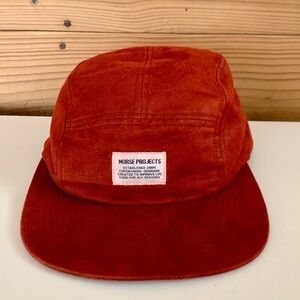 Norse Projects 5 Panel Hat - Burnt Orange